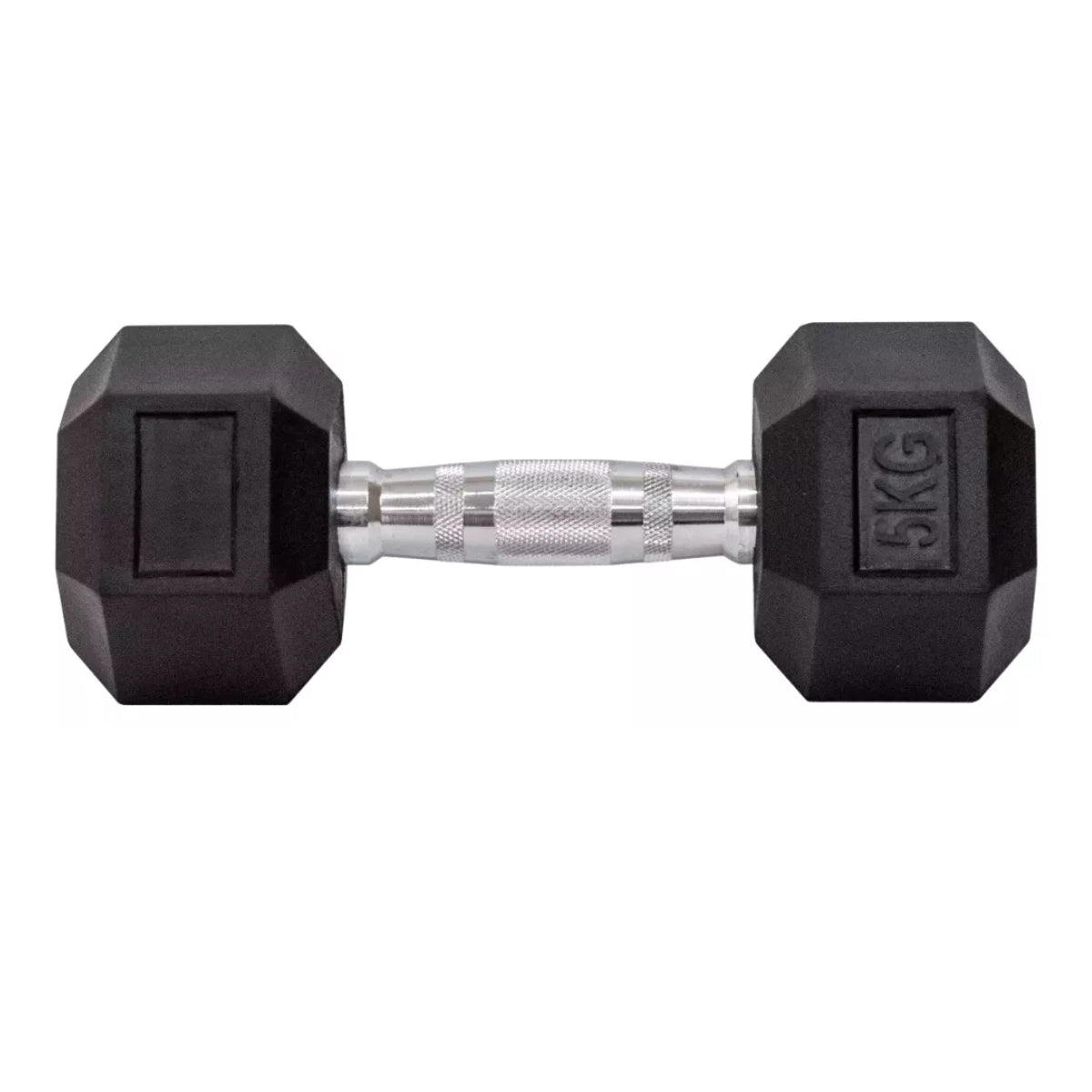 Mancuerna Pesa Hexagonal Engomada 5kg Dumbbell