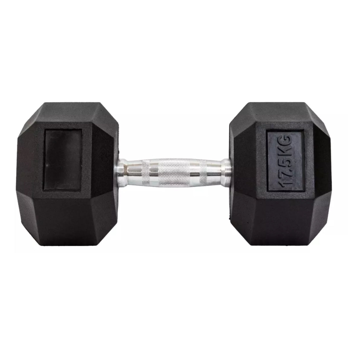 Mancuerna Pesa Hexagonal Engomada 17.5kg Dumbbell