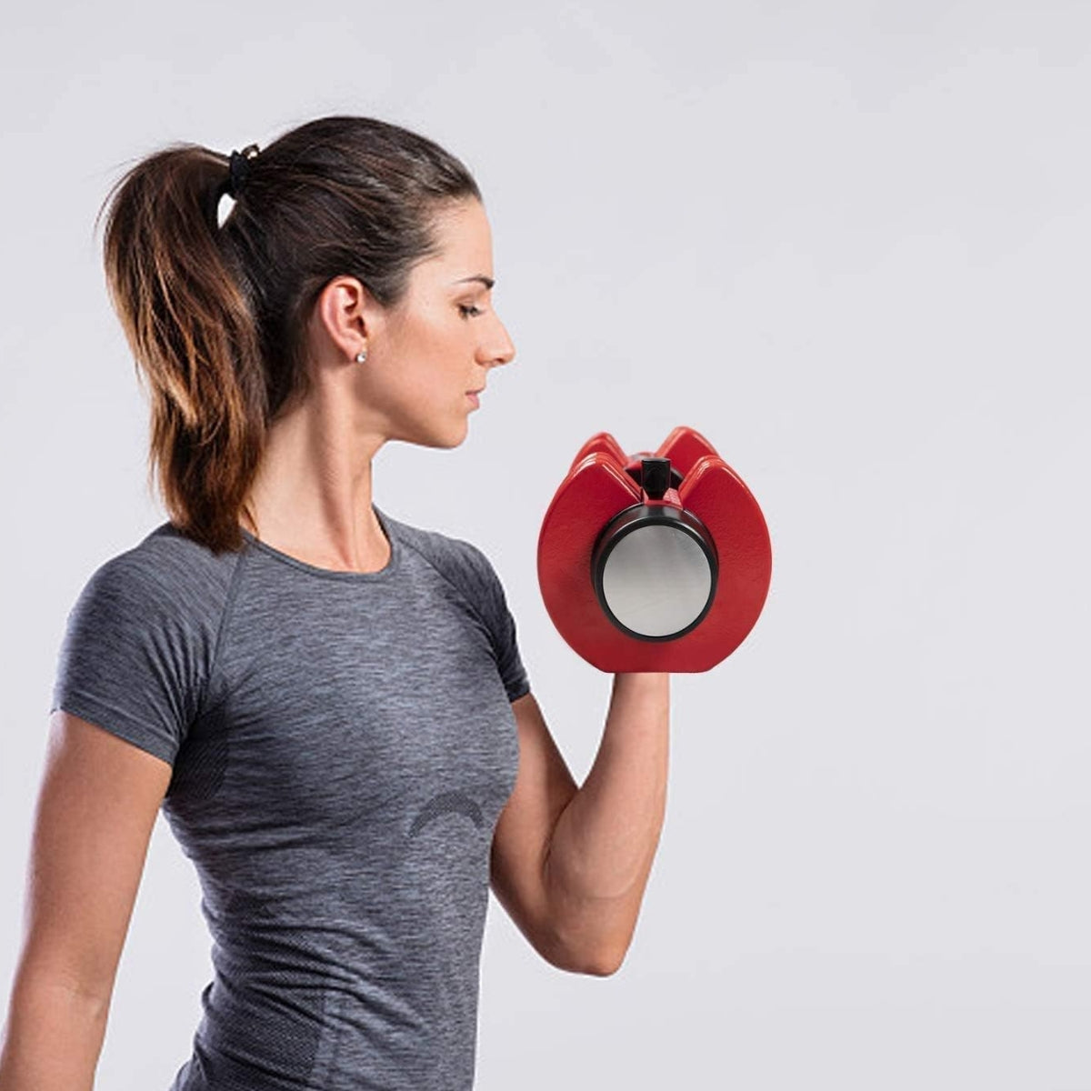 Set X2 Mancuerna Ajustable 6kg Con Base
