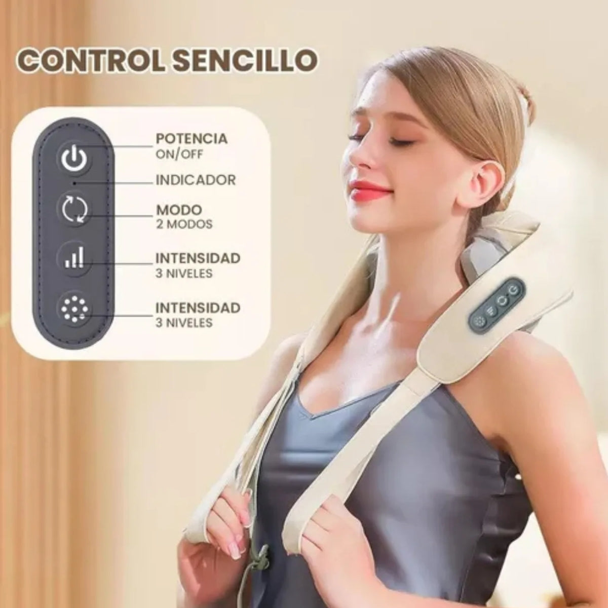 Masajeador Cuello Espalda Cervical Corporal Alivia Dolor