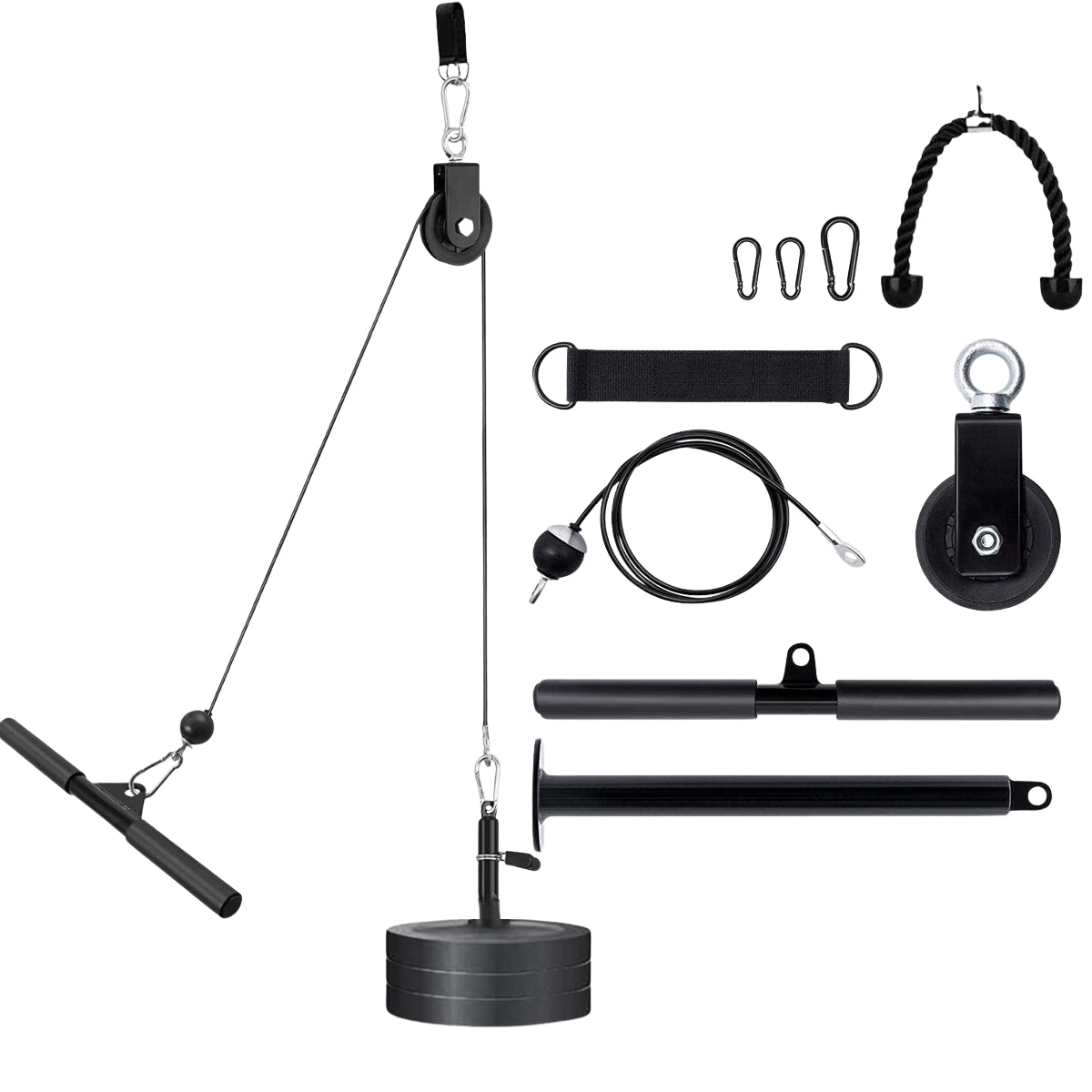 Set de cuerdas y poleas para entrenamiento