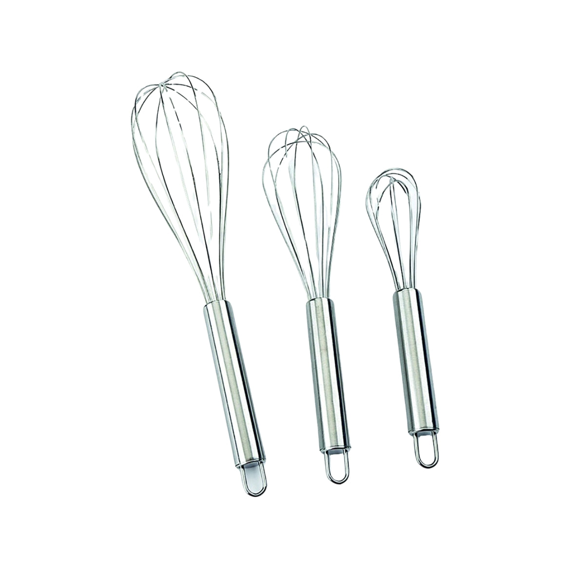 Set x3 Batidores de cocina profesional de acero inoxidable