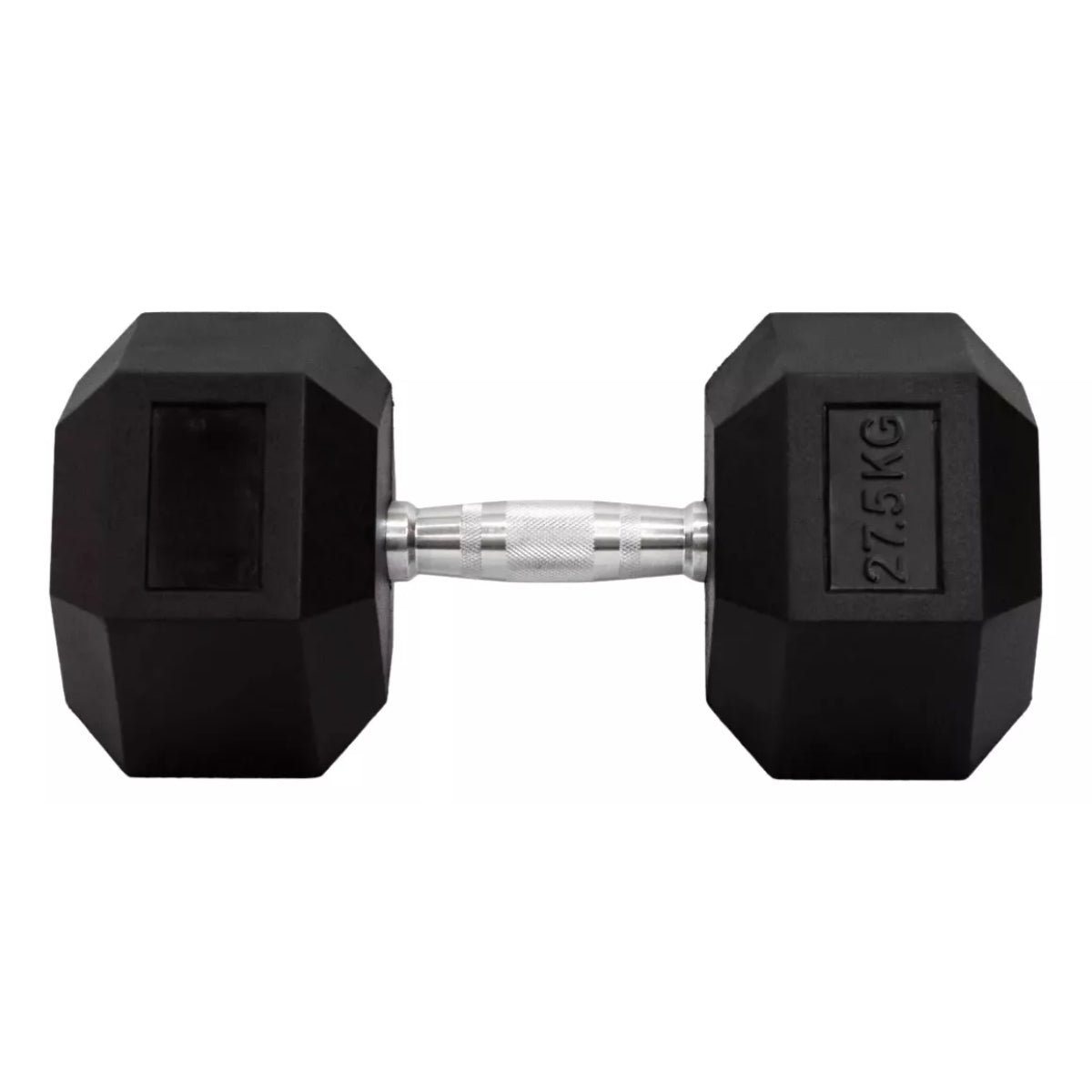 Mancuerna Pesa Hexagonal Engomada 27.5kg Dumbbell
