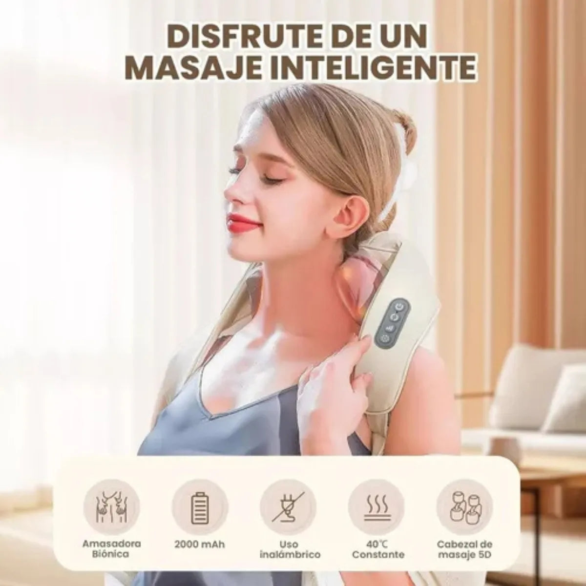 Masajeador Cuello Espalda Cervical Corporal Alivia Dolor