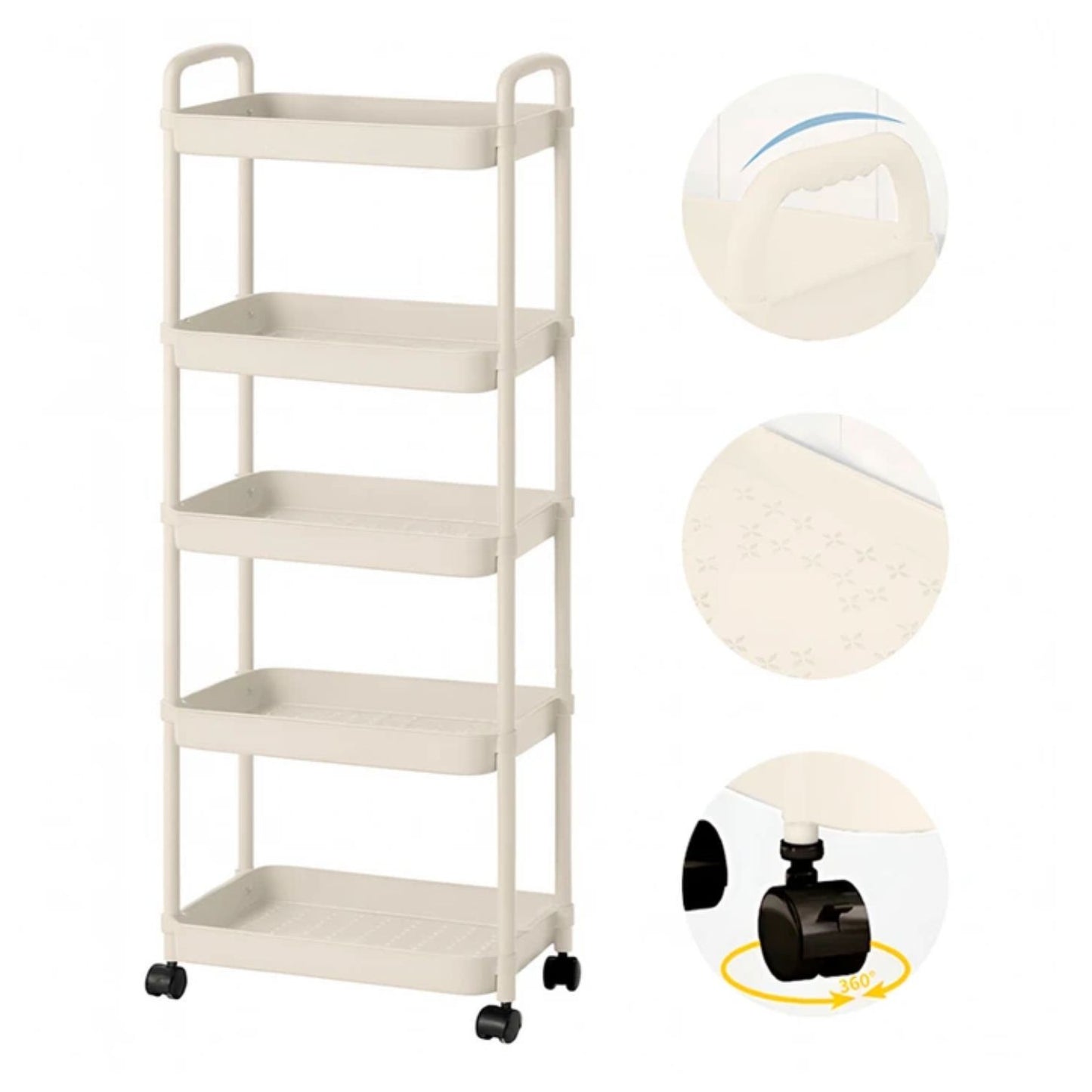 Carrito Organizador Con Ruedas 5 Niveles Multiuso