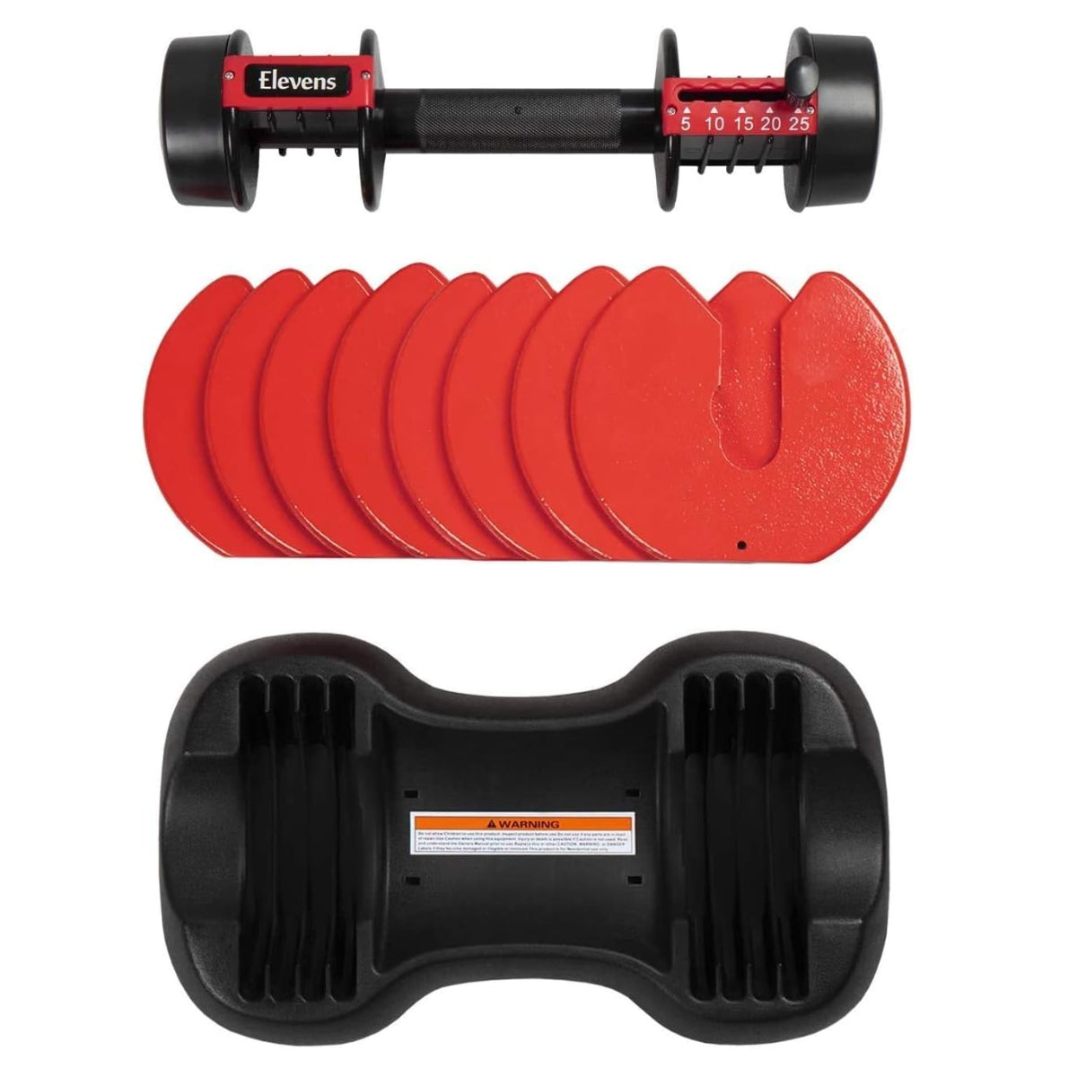 Set X2 Mancuerna Ajustable 6kg Con Base