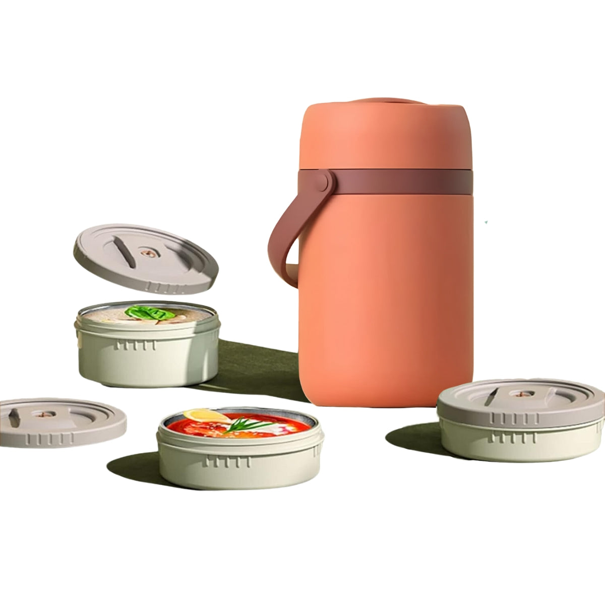 Vianda lunchera térmica 2L 4 piezas