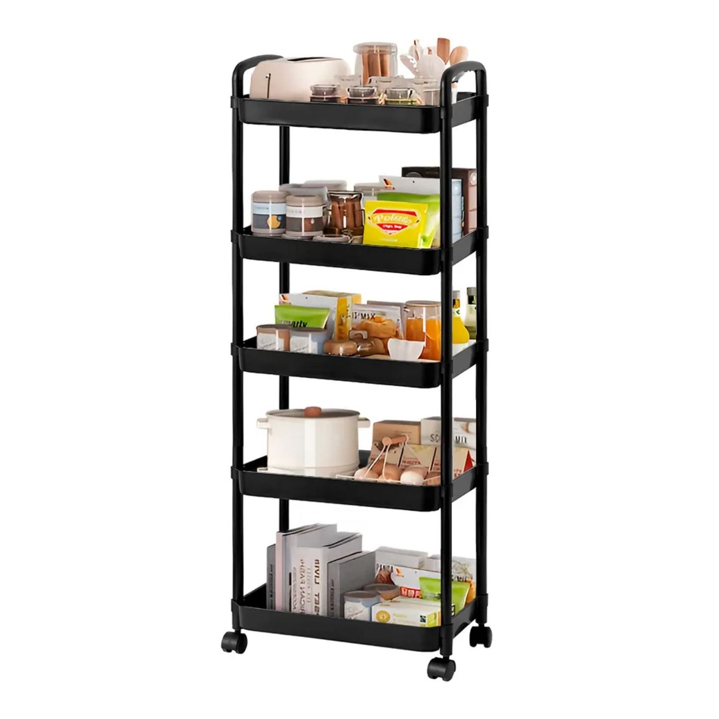 Carrito Organizador Con Ruedas 5 Niveles Multiuso