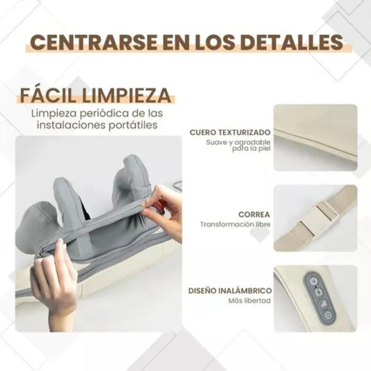 Masajeador Cuello Espalda Cervical Corporal Alivia Dolor