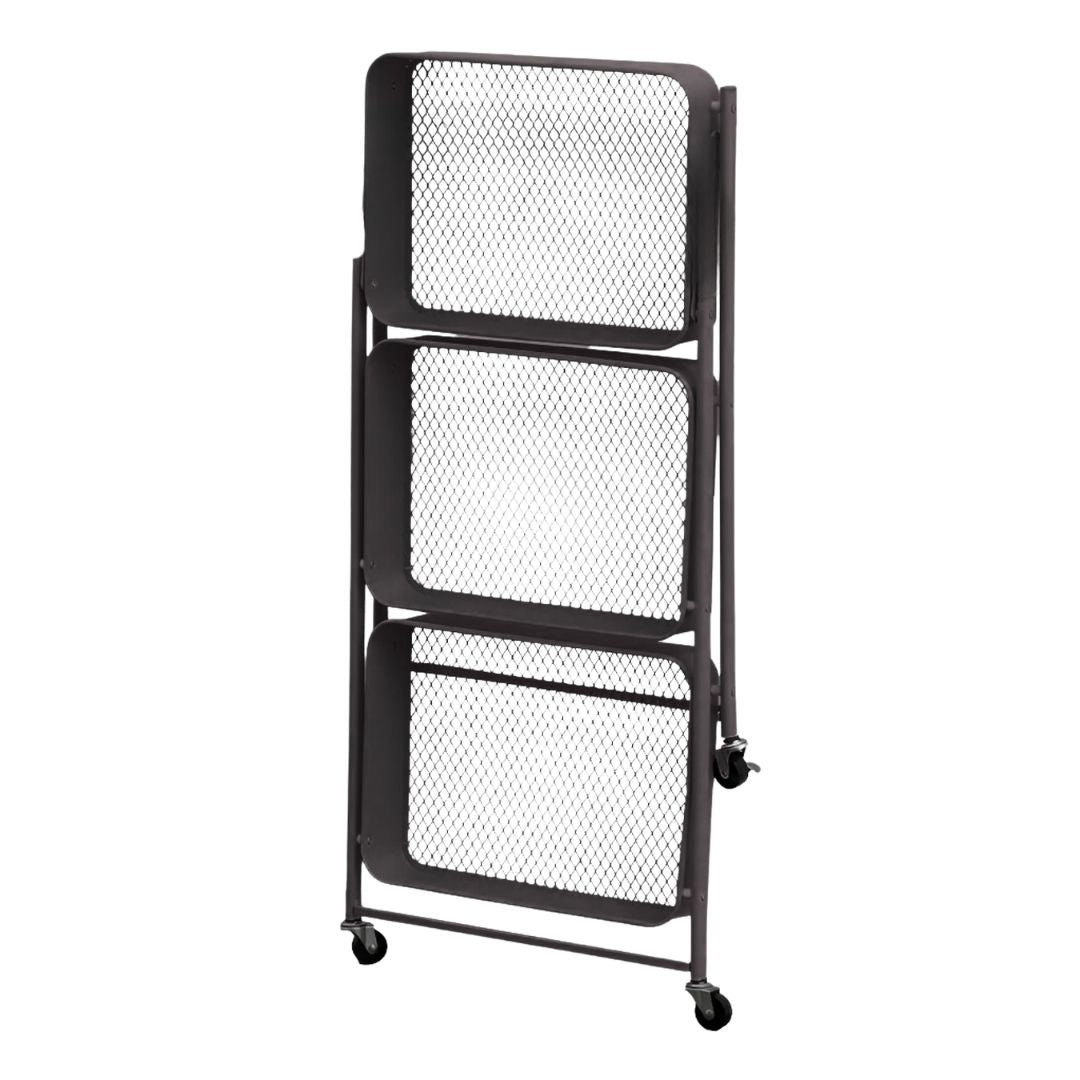 Carrito Organizador Plegable Con Ruedas 3 Niveles Multiuso