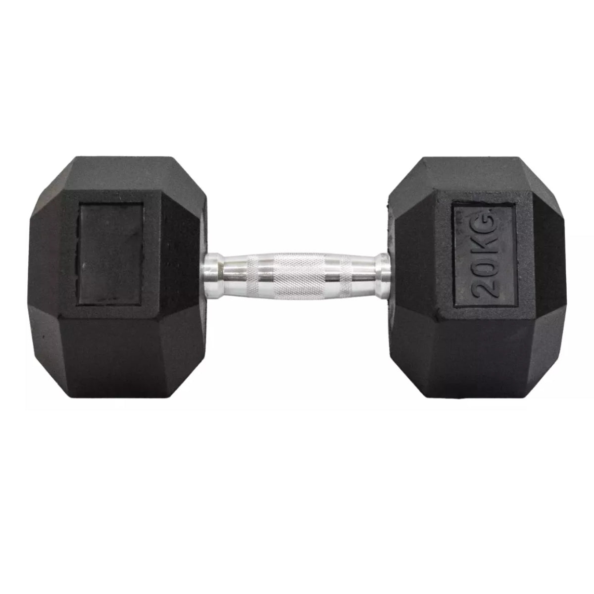 Mancuerna Pesa Hexagonal Engomada 25kg Dumbbell