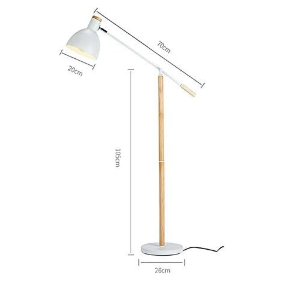 Lámpara de pie articulable